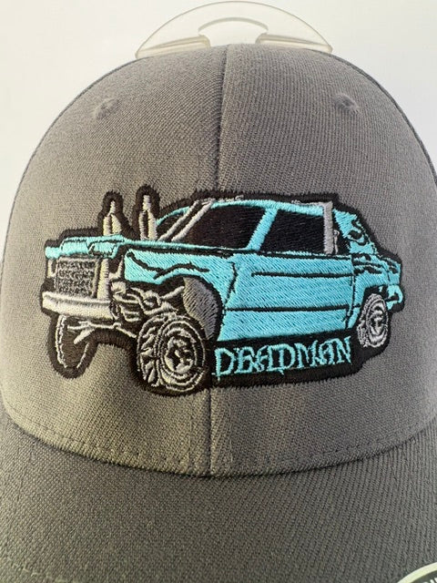 Flex Fit Hat- Blue Car Grey Hat