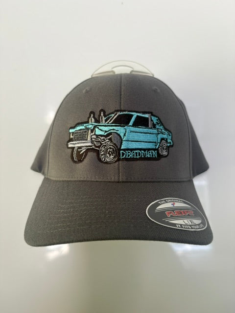 Flex Fit Hat- Blue Car Grey Hat